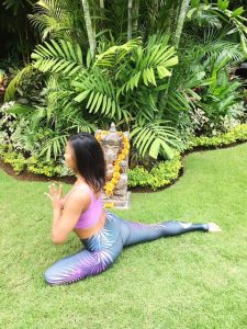 Pigeon Pose Yoga Bali Goddess Retreats om shanti
